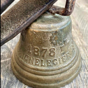 Antique Swiss cowbell, dated 1878
